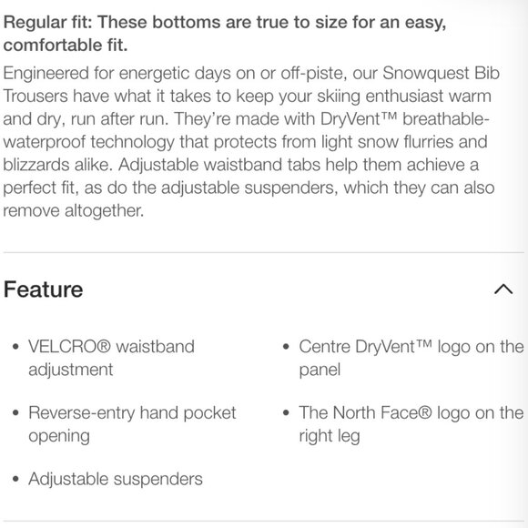 BOGO North Face SnowQuest Suspender Snow Pants - Picture 4 of 14